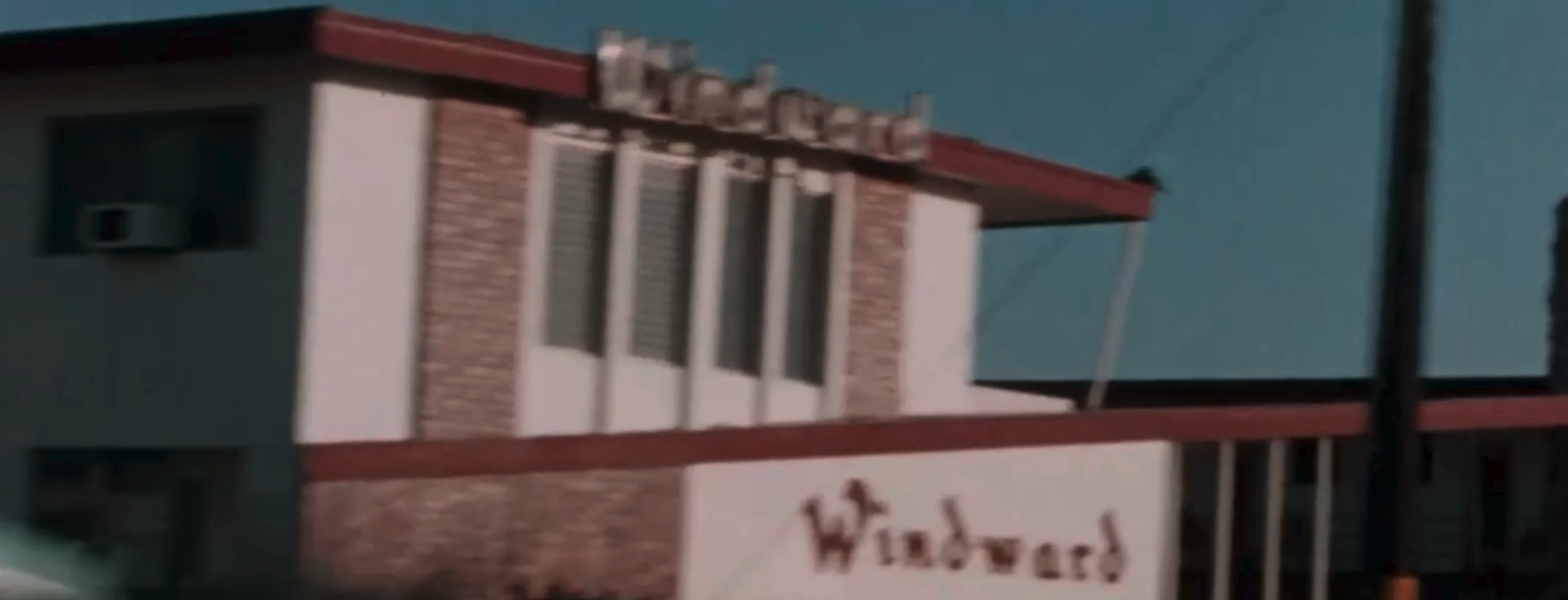 . A building featuring a prominent sign that reads 